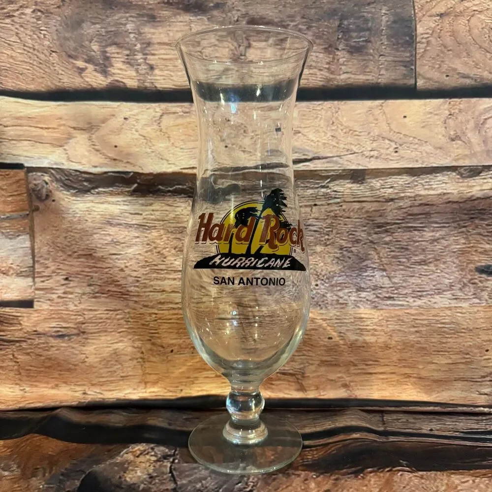 Hard Rock Hurricane Glass San Antonio Collectible Barware